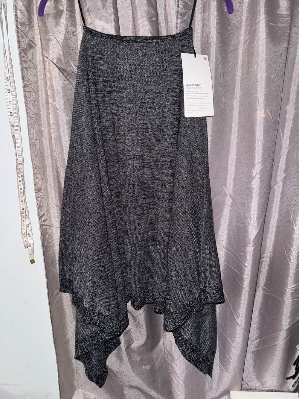 lululemon athletica Black Asymmetrical Handkerchief Hem Skirt